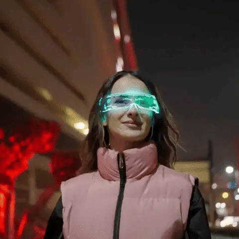 Cyberpunk Neon Glasses